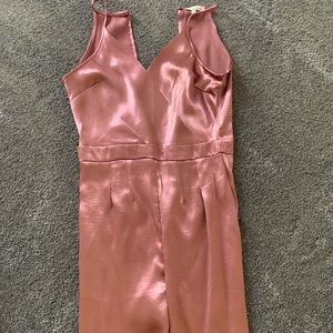 Forever 21 silk formal full length romper